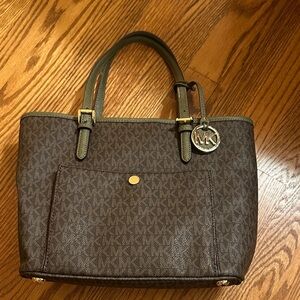 Michael Kors Dark Brown Tote Bag